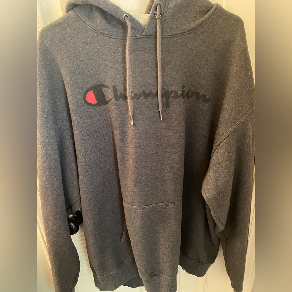 Champion, 2XL Hoodie, Gray